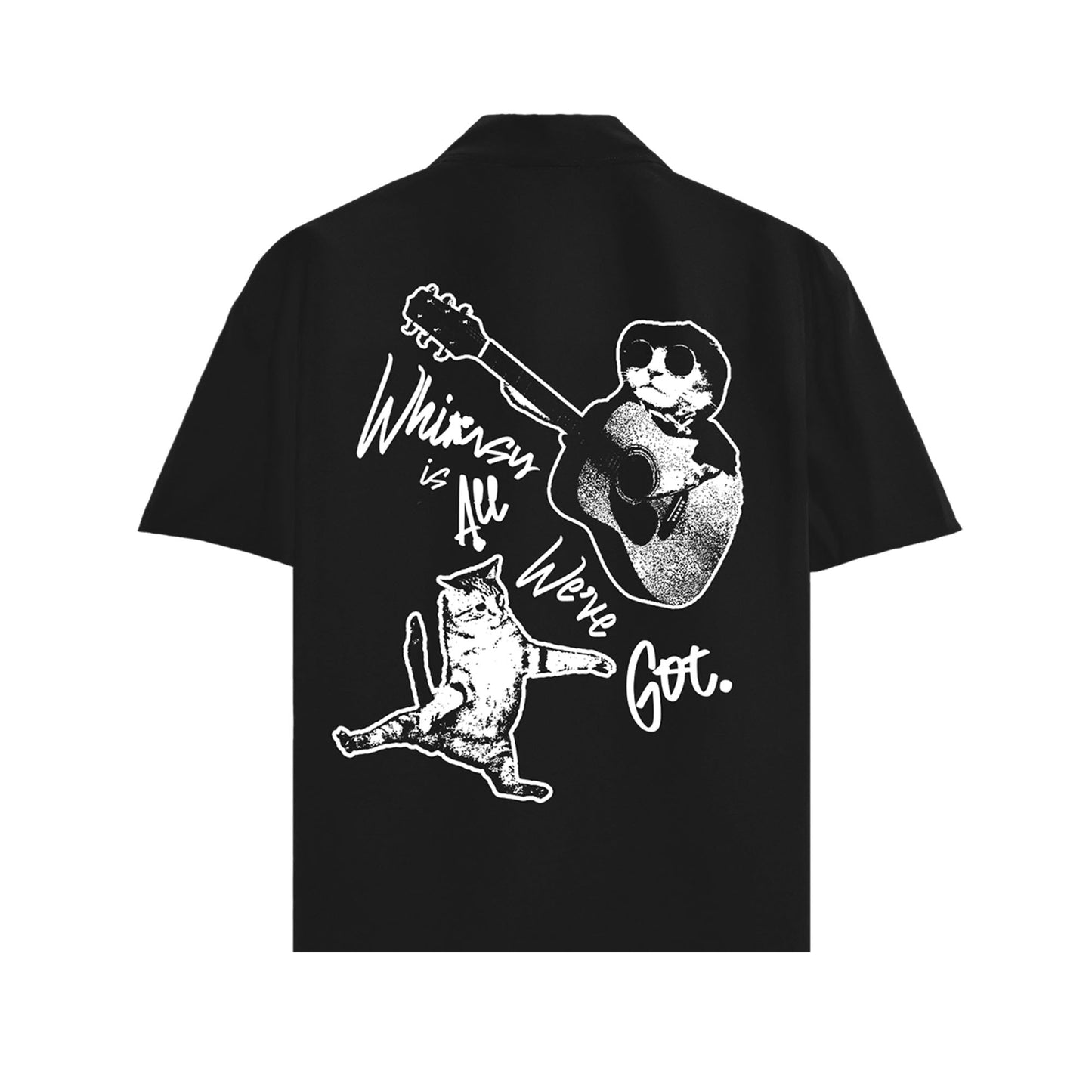 "Whimsy" - Oversized Black Shirt